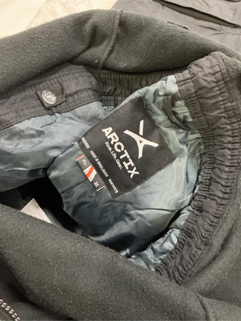 Condition photo showing As Is for Arctix Kids Limitless Fleece Top Bib Overalls X-Large Black