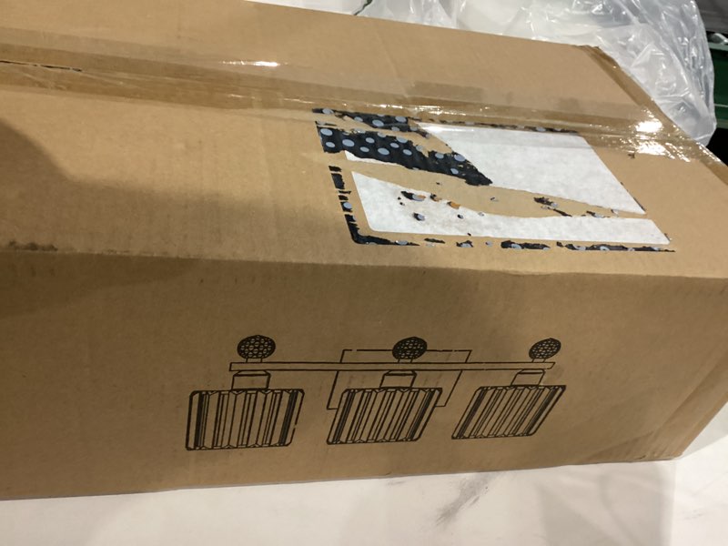 Condition photo showing New/Like New for Espird 3 Lights Bathroom Vanity Light Fixtures Chrome, Bathroom Lights Over Mirror, Industrial and Farmhouse 3 Light Wall Sconce, Polished Chrome Globe Vanity Lighting Fixtures 3 Lights Polished Chrome