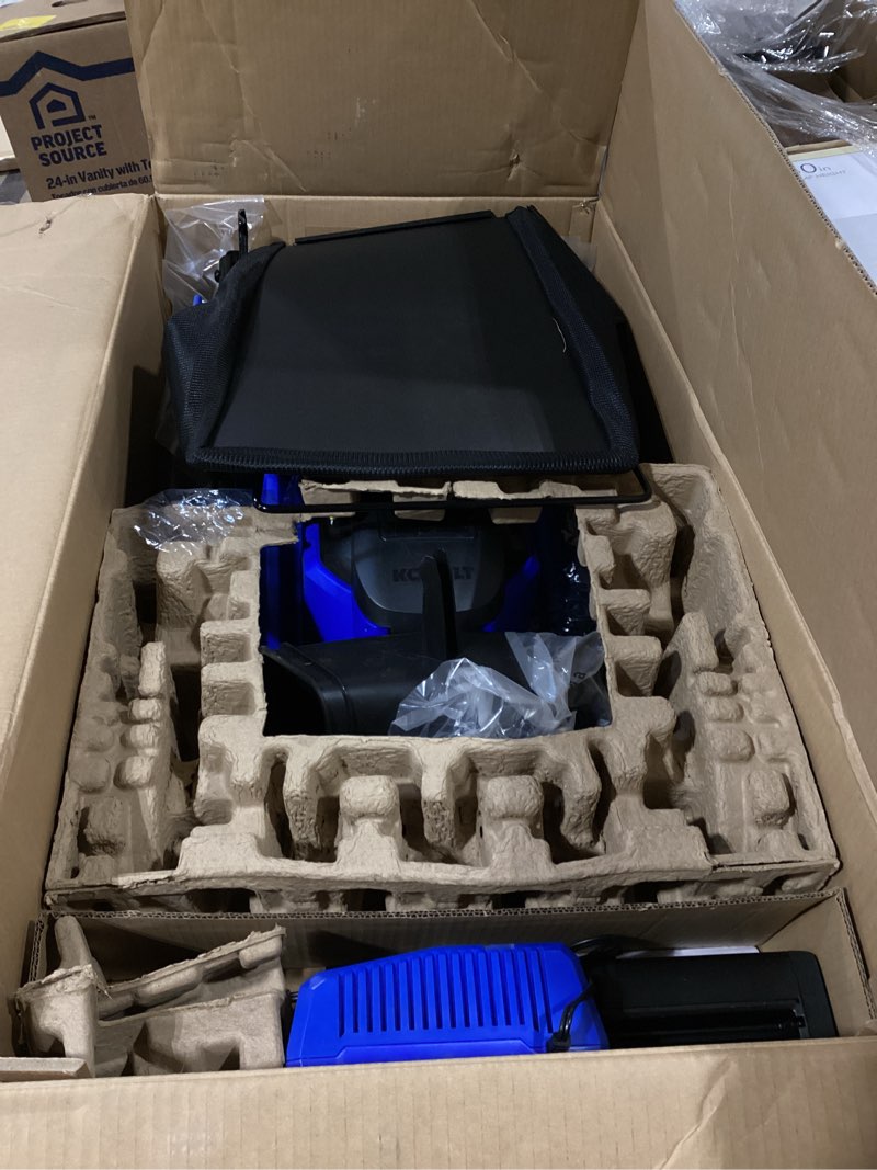 Condition photo showing Good Condition for kobalt 40-volt 21-in brushless battery push lawn mower 6 ah (battery and charger included)