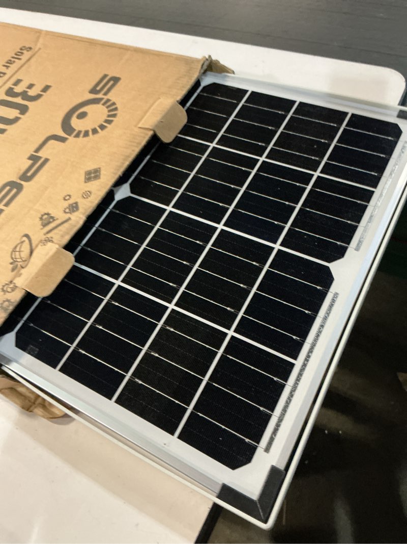 Condition photo showing As Is for solperk 30w solar battery charger solar battery maintainer + upgrade 10a mppt charge controller + adjustable mount bracket for car rv boat motorcycle?12v waterproof solar panel kit trickle charging 30w mppt