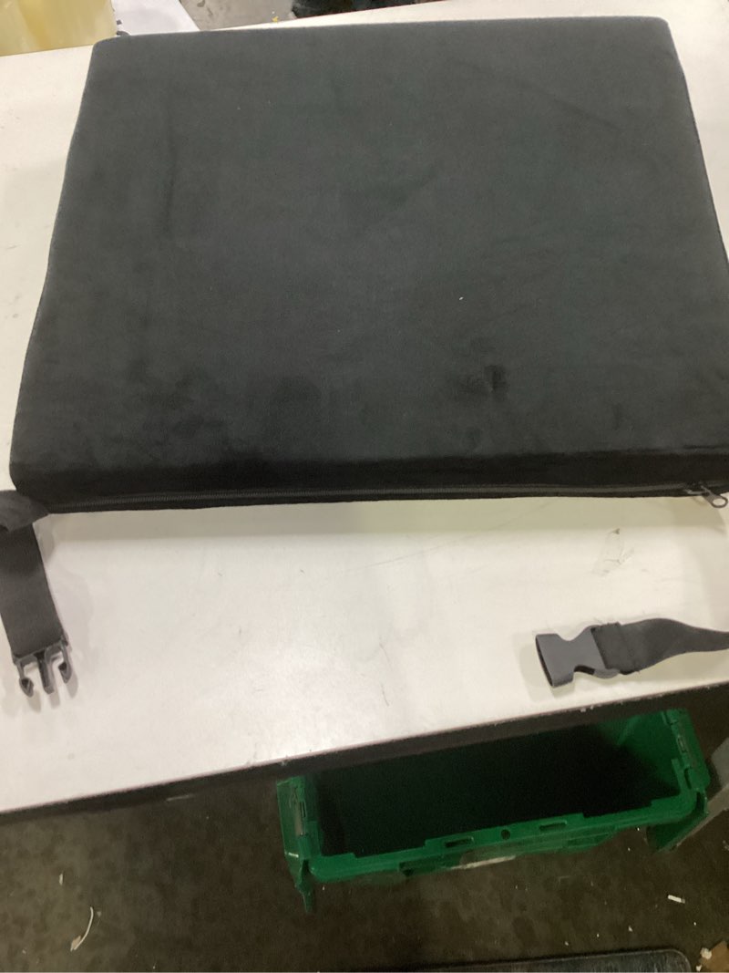 Condition photo showing Good Condition for Wedge Wheelchair Seat Cushion Velvet and High Density Foam Wheelchair Cushions with Adjustable Elastic Strap 16 * 18 * 2-4 Inch Chair Support for Wheelchair Office Car