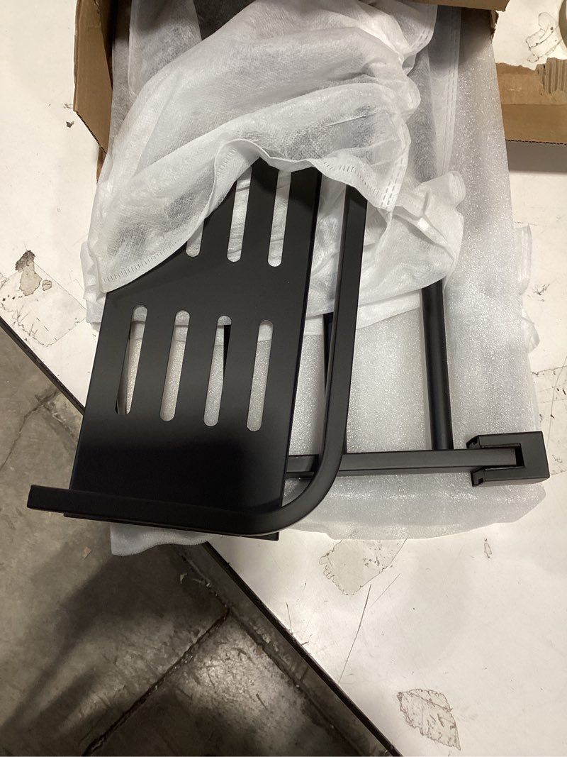 Condition photo showing New/Like New for 22.8Inch Towel Rack for Bathroom and Lavatory Towel Hanger with Wall Mount Towel Bars 304 Stainless Steel No Drill (Collapsible Black Towel Rack with Bathroom Organize Shower Shelves)