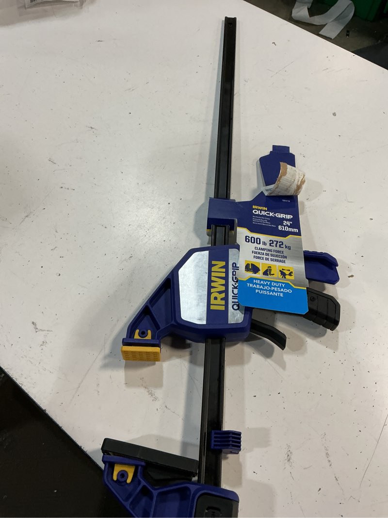 Condition photo showing Good Condition for irwin quick-grip one-handed bar clamp, heavy-duty, 24", 1964714 24 inch 24 inch