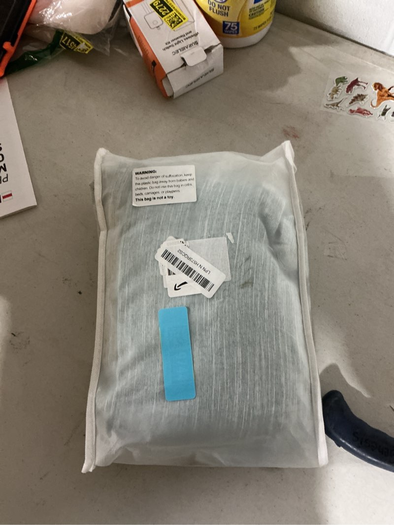 Condition photo showing As Is for nicetown 100% absolutely blackout linen curtains with thermal insulated white liner, seafoam green, 95 inches wide, 49 inches length energy saving drapes for living room 1 panels set, vertical blinds 49\"w x 95\"l (pack of 1) seafoam green