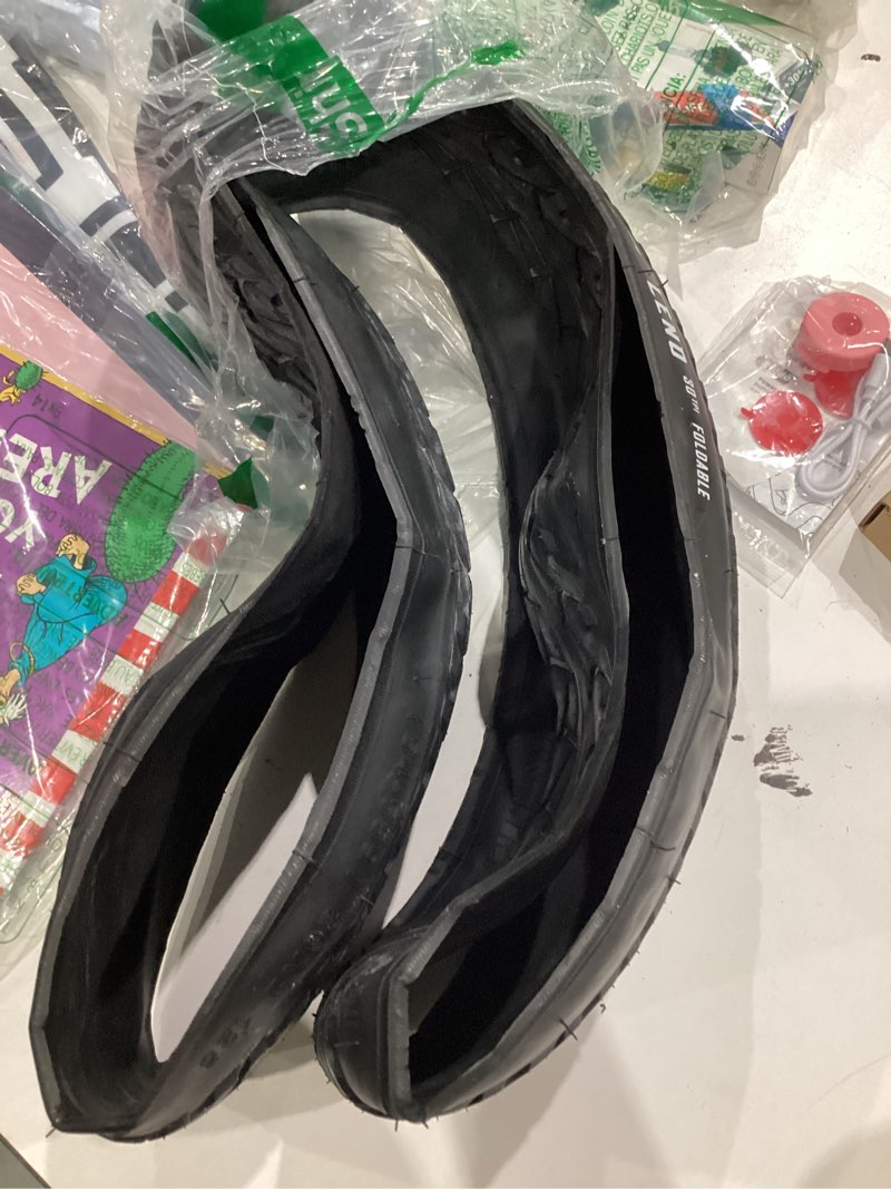 Condition photo showing Good Condition for fincci pair of bike tires 26 x 2.125 inch 54-559 slick foldable tire for cycle road hybrid street bike - 26x2.125 bicycle tire pack of 1