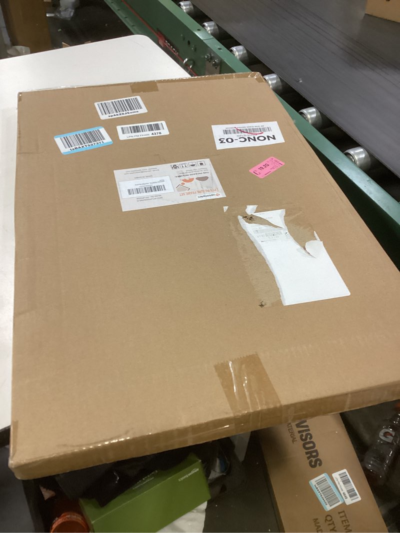 Condition photo showing New/Like New for upsimples 16x24 Picture Frame Natural 3 Pack, Scratch-Proof Poster Frames 16 x 24 for Photo Gallery - Slide-In Strips, Horizontal or Vertical Wall Mounting Natural 16x24