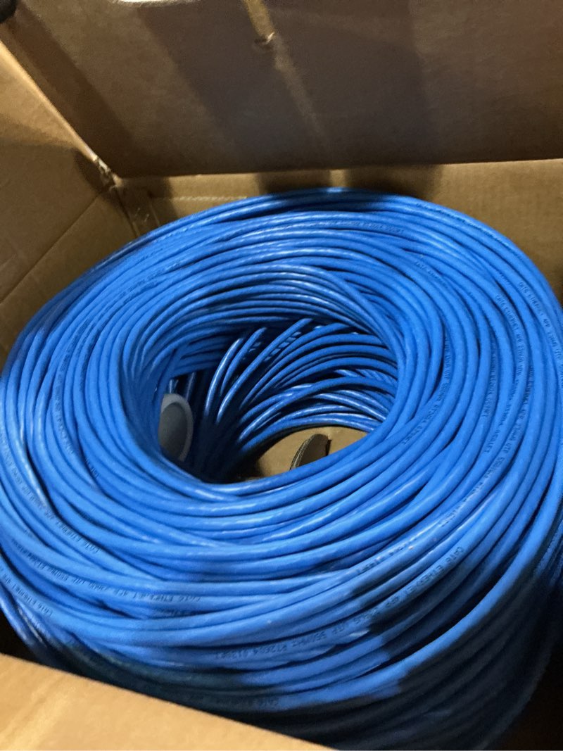Condition photo showing Good Condition for monk cables | cat6 plenum cable 1000ft | utp, 23awg, 550mhz | dsx-8000 certified | most certified cable of the whole market (blue)