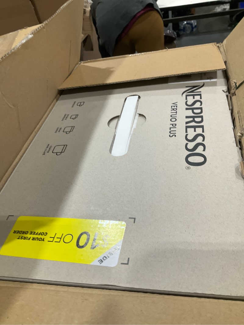 Condition photo showing New/Like New for Nespresso Vertuo Plus Deluxe Coffee and Espresso Maker by De'Longhi, Matte Black