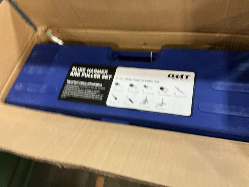 Condition photo showing Good Condition for orion motor tech 9-way slide hammer puller set, front wheel hub bearing remover & rear wheel axle hub dent shaft puller tool kit blue case