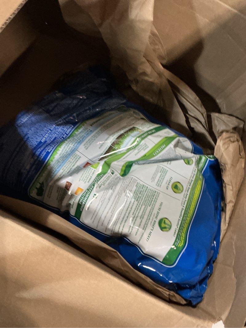 Condition photo showing New/Like New for scotts turf builder halts crabgrass preventer with lawn food - pre-emergent weed killer, lawn fertilizer, 14,000 sq. ft., 37.38 lb. 14,000 sq. ft. 1 pack