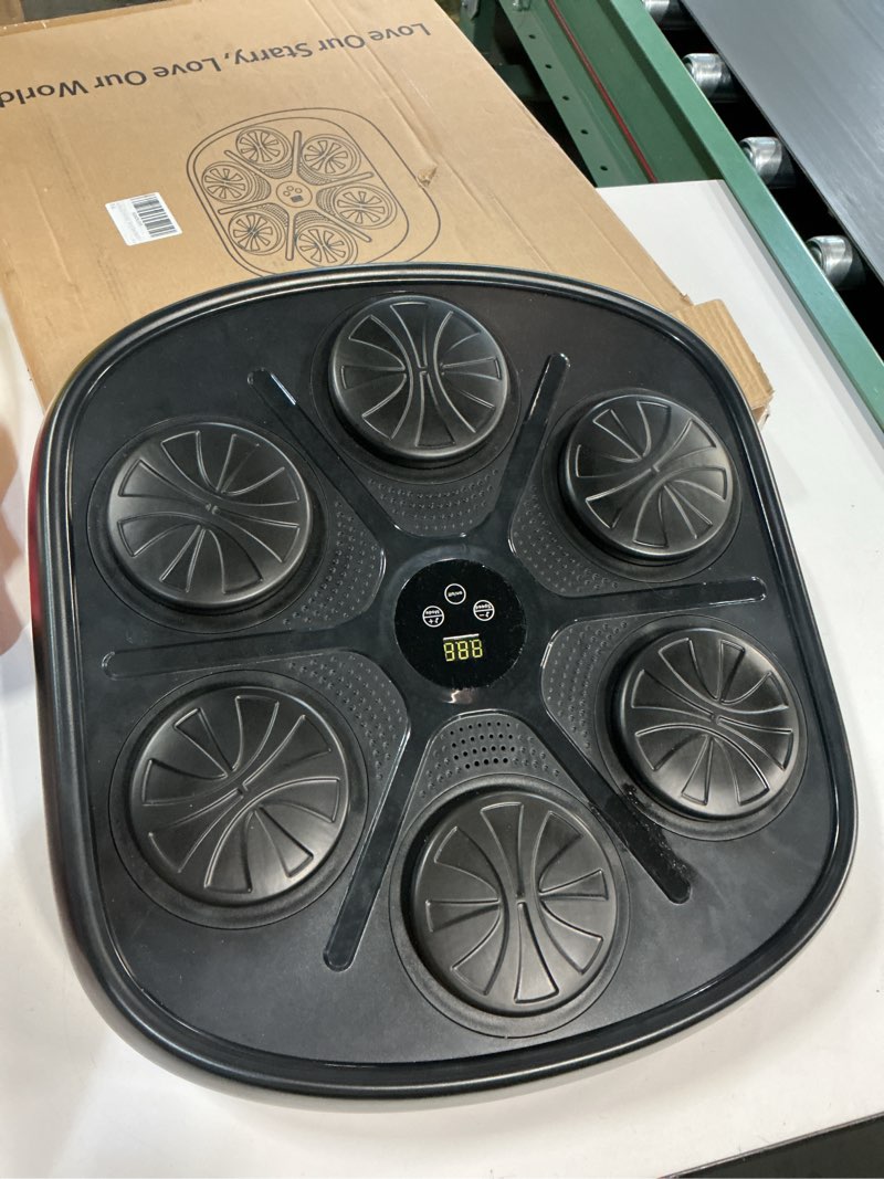 Condition photo showing As Is for 2025 New Model Smart Music Boxing Machine for Adults and Kids, Training Machine with LED Electronic Wall Mounted, Home Indoor Workout Equipment with Premium Boxing Gloves Black 03