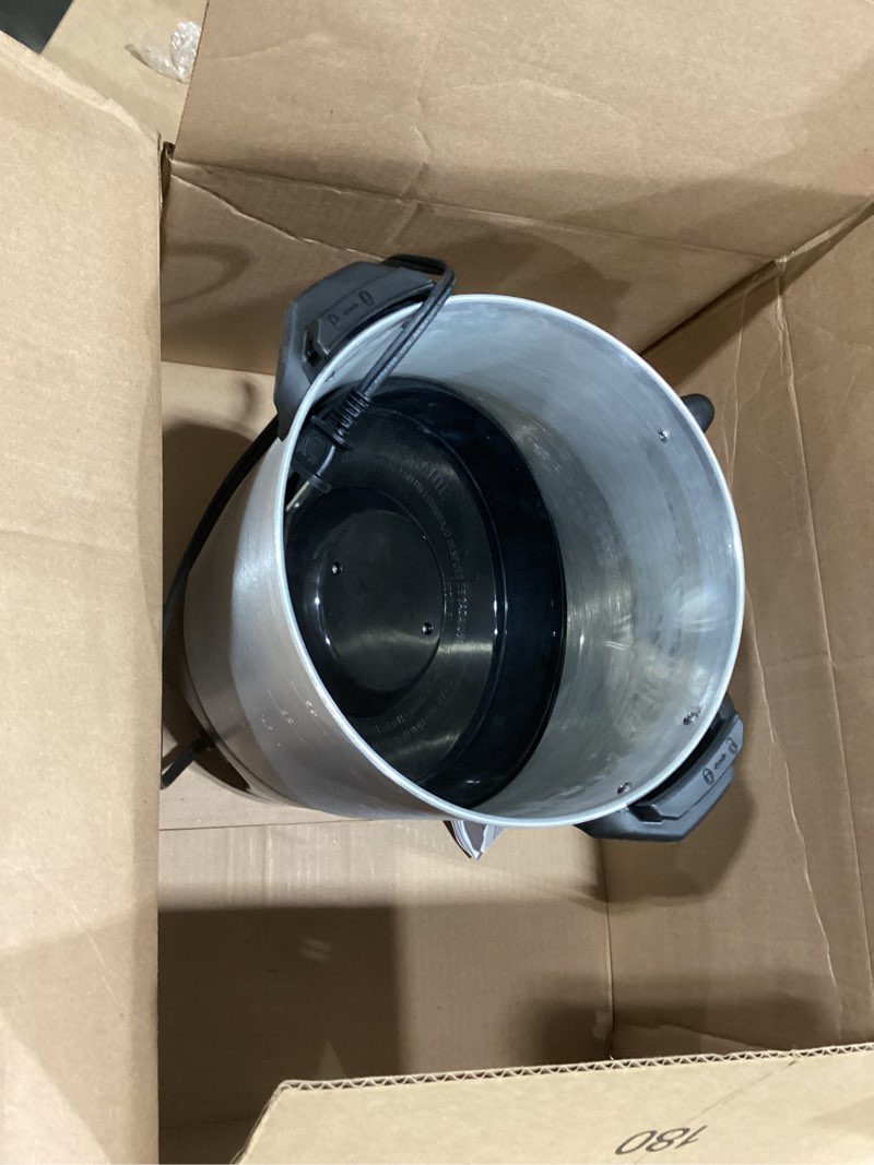 Condition photo showing As Is for Hamilton Beach 45 Cup Fast Brew Coffee Urn and Hot Beverage Dispenser, 40521