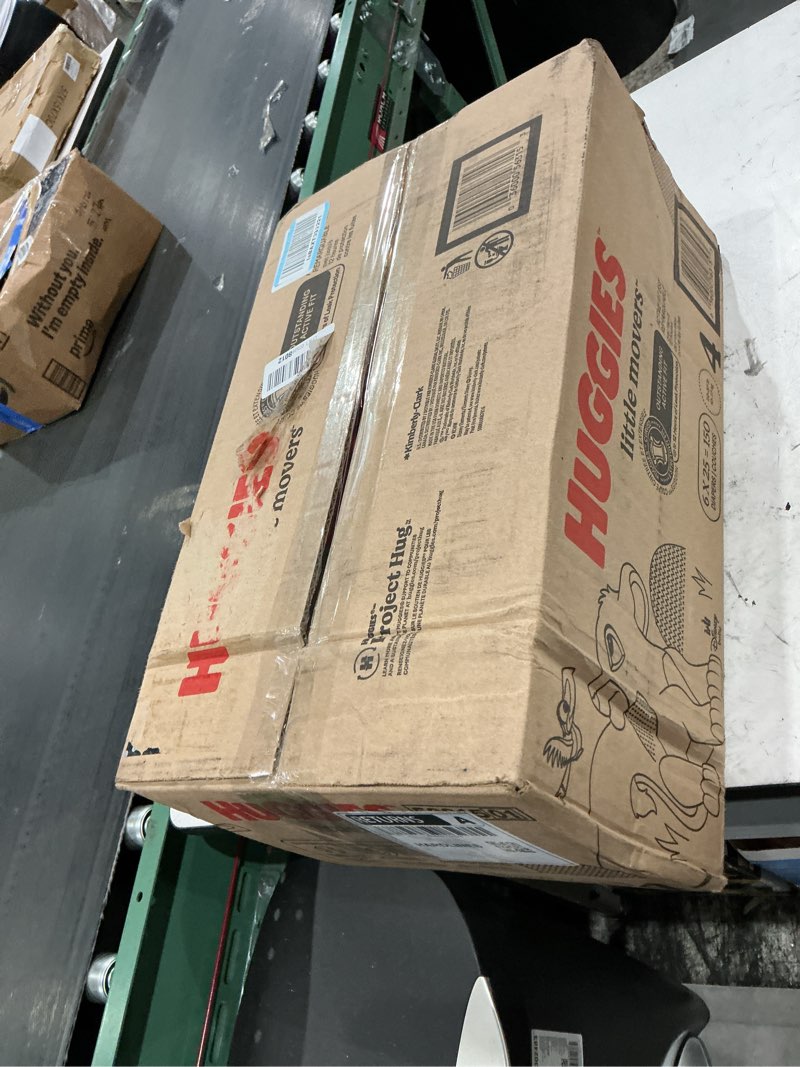 Condition photo showing New/Like New for huggies little movers disposable diapers - econ+ pack - size 4 - 150ct