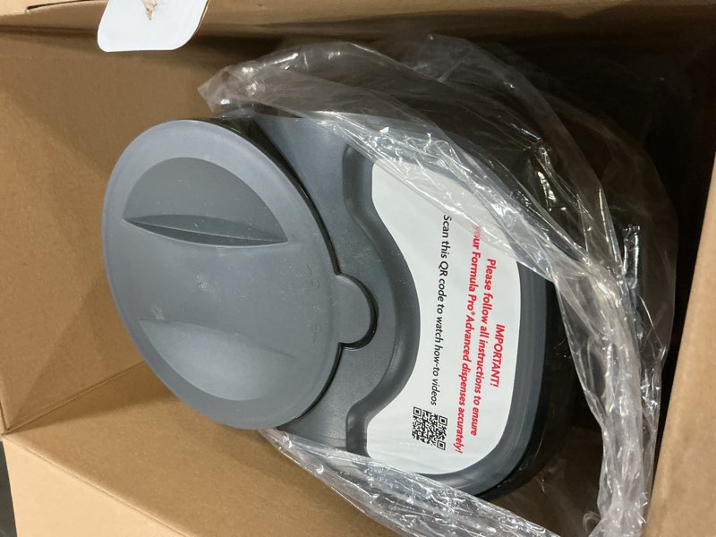 Condition photo showing As Is for baby brezza new and improved formula pro advanced formula dispenser machine - automatically mix a warm formula bottle instantly - easily make bottle with automatic powder blending, charcoal