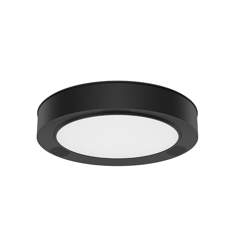 project source 1 -light 13-in matte black integrated led flush mount light