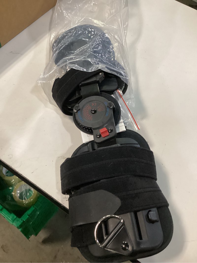 Condition photo showing Good Condition for Medibot Hinged Knee Brace ROM Adjustable Post Op Knee Support Orthosis Immobilizer Protector for Left Leg and Right Leg, Both Men and Women