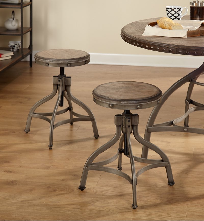 Williston Forge Epley Swivel Adjustable Height Bar Stool & 