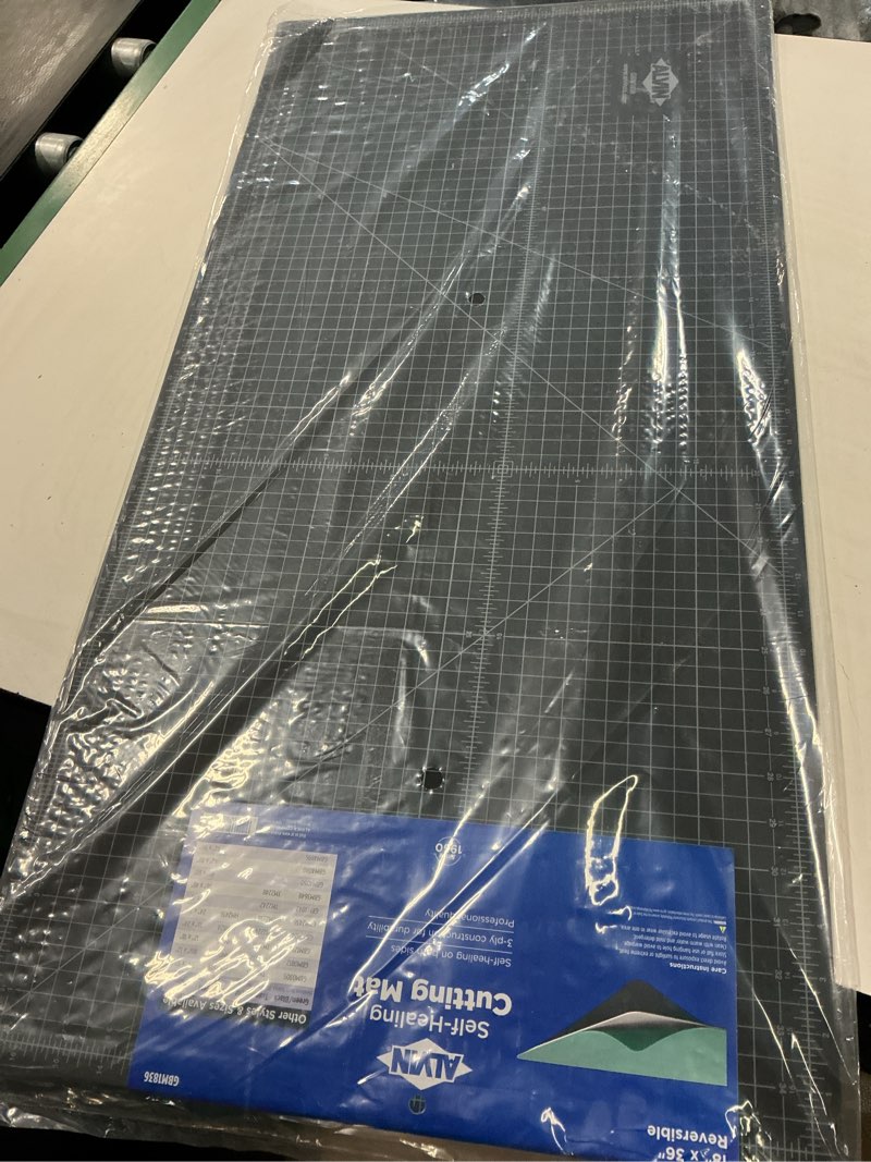 Condition photo showing New/Like New for alvin gbm self-healing cutting mat 18 x 36 inch | double-sided green/black | 5-layer gridded surface for arts, crafts and sewing - model gbm1836