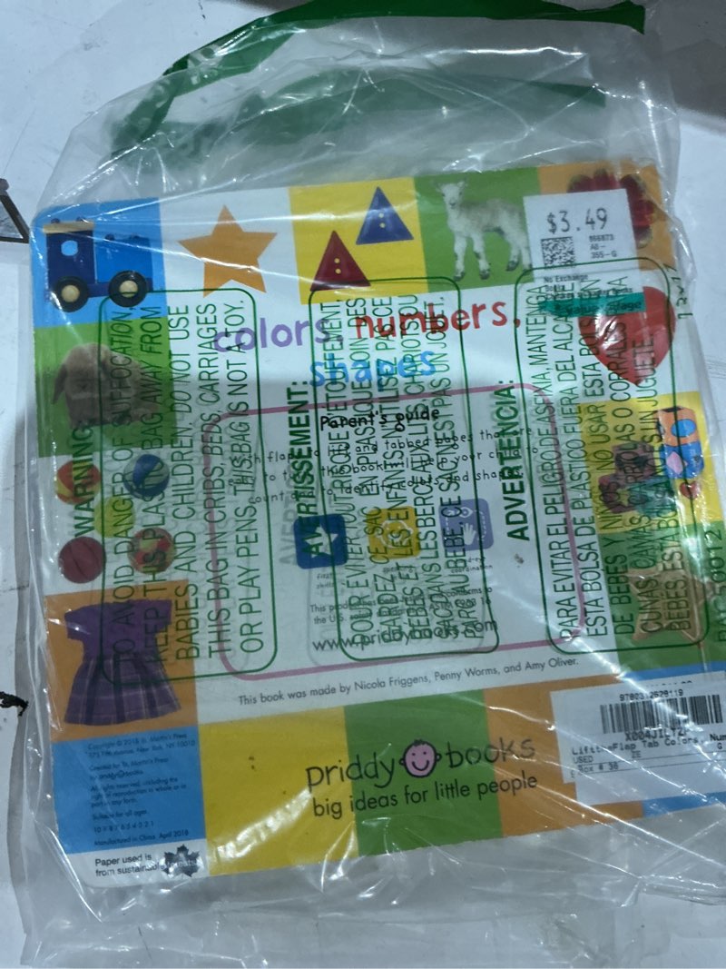 Condition photo showing As Is for priddy books colors, numbers, shapes book for infants 