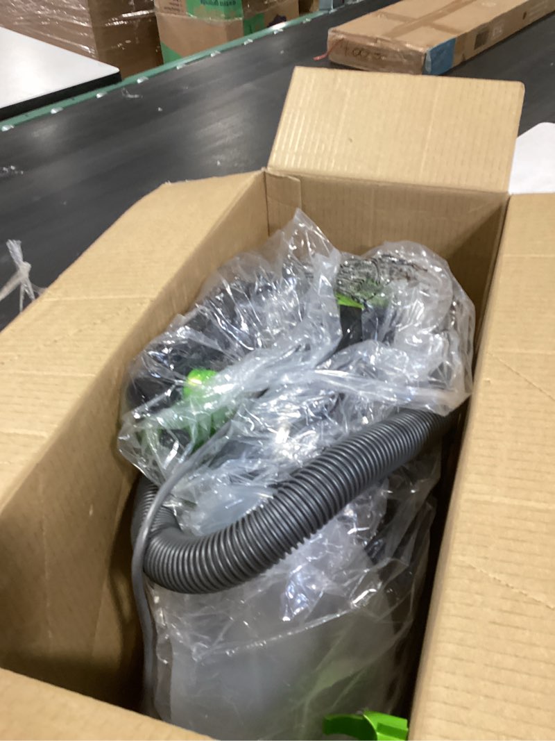 Condition photo showing As Is for bissell little green pet deluxe portable carpet cleaner and car/auto detailer, 3353, gray/blue little green deluxe