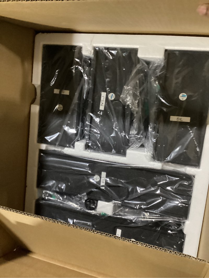 Condition photo showing Good Condition for bobtot surround sound systems home theater system - 1200 watts peak power 10" subwoofer 5.1/2.1 wired audio stereo speakers strong bass with arc optical aux bluetooth input