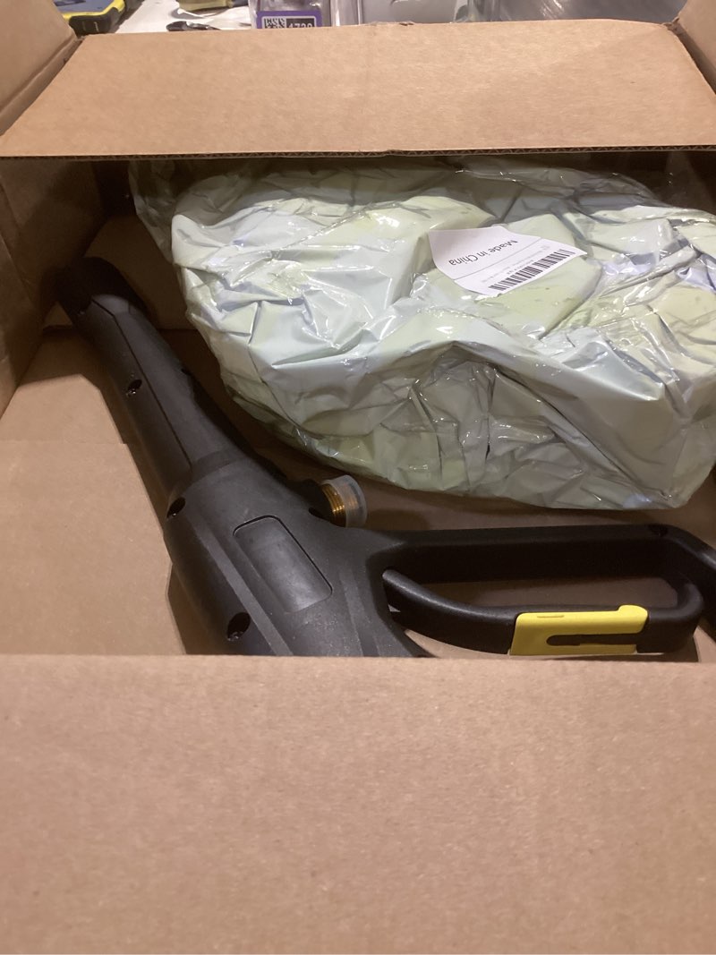 Condition photo showing As Is for bear force replacement spray gun with extension wand & 32ft hose kit, compatible with some of ryobi, greenworks, craftsman, kar-cher, sunjoe, westinghouse, lwq electric pressure washer max 1900 psi gun lance hose kit