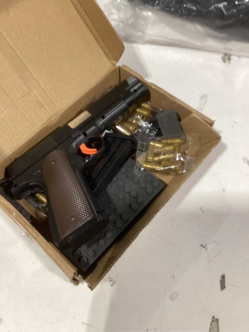 Condition photo showing Good Condition for Manual Shell Ejecting Tactical Toy Blaster - Desert Black with Orange Tip, Includes 2 Mags, 50 Foam Darts, 40 Shells & Goggles for Realistic Target Play, Christmas Birthday Gift