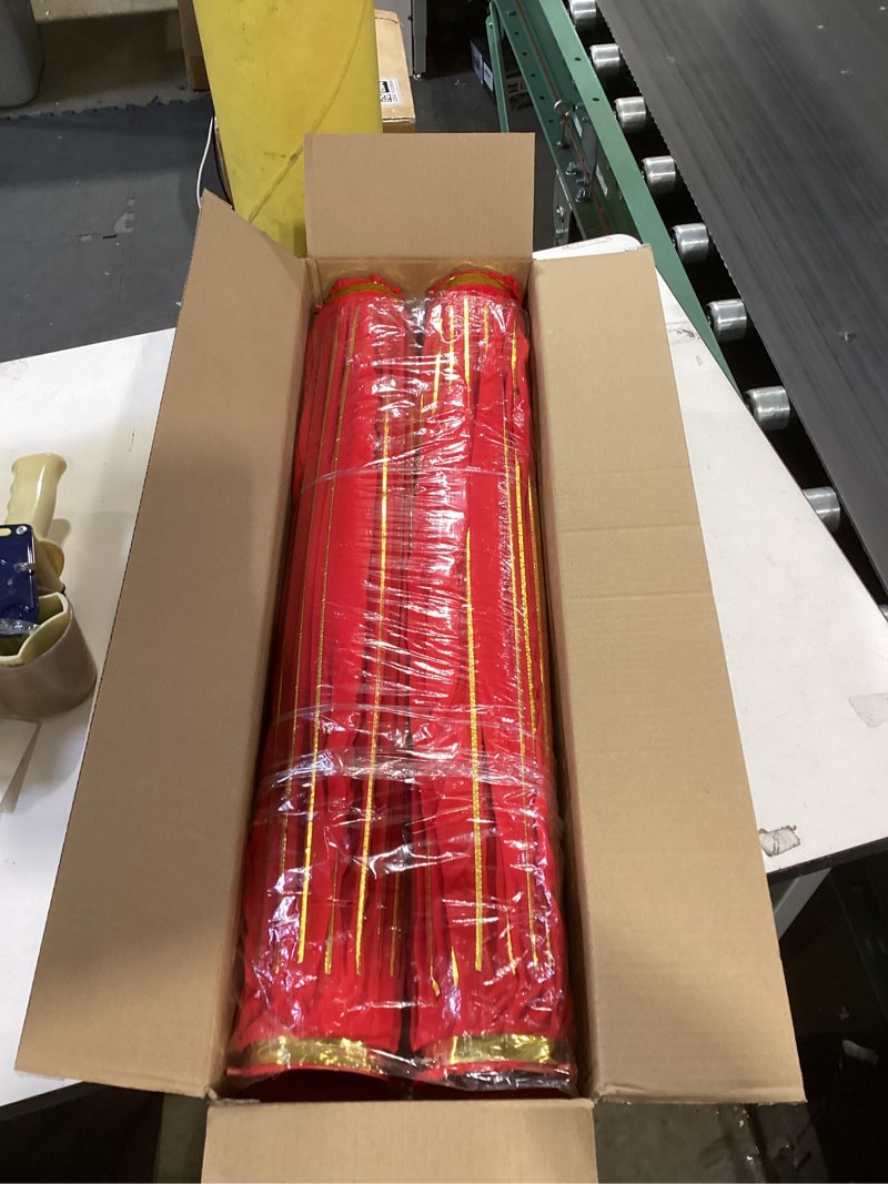 Baquler 2 Pcs Large Chinese New Year Lanterns Decorations 2026 Traditional Red Chinese Silk Lanterns