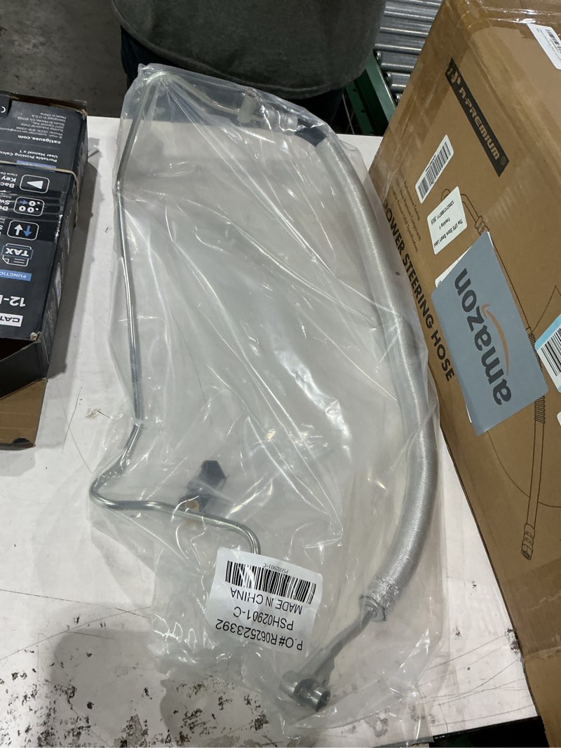 Condition photo showing New/Like New for a-premium power steering hose pressure line hose assembly compatible with acura rl 2005-2008 v6 3.5l, rl 2009-2012 v6 3.7l, with bushing, pump to rack/gear