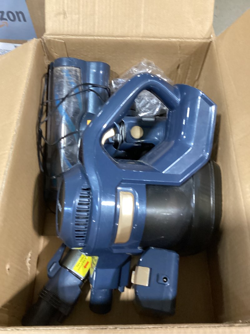 Condition photo showing As Is for similar  product not like stock photo similiar blueepic cordless vacuum cleaner, 45kpa 45mins rechargeable vacuum cordless, stick vacuum with 2 adjustable modes, handheld vacuum for home/pet hair/carpet/floor