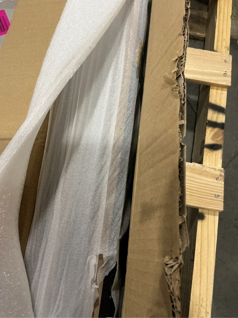 Condition photo showing Good Condition for Art3d 4-Piece Wood Slat Acoustic Panels for Stylish Decor and Noise Reduction, 3D Textured Panel for Ceiling and Wall, Walnut 4Pcs - 94.5 * 7.9 inch Walnut 4