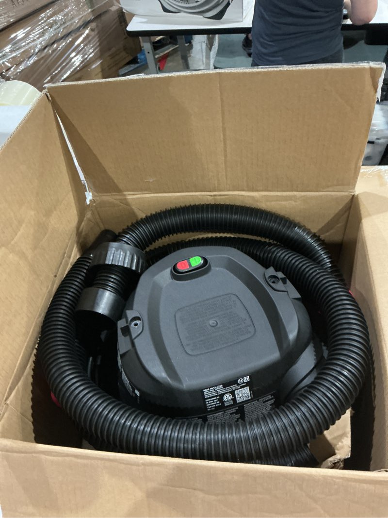 Condition photo showing New/Like New for shop-vac 5430162 wet/dry vacuum, 5 gallon, 4 peak hp, 1-1/4 inch diameter x 7 foot hose, 6 foot cord, ideal for jobsite, garage, workshop & home