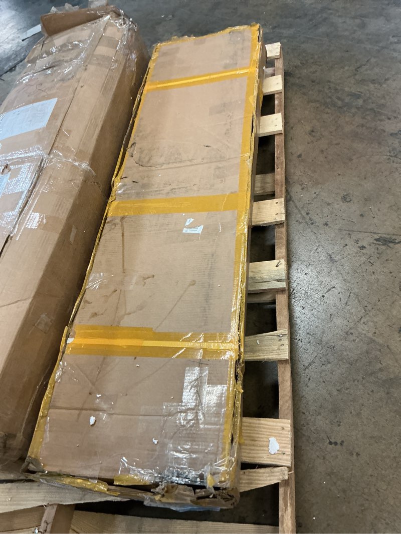 Condition photo showing As Is for yintatech 50" atv utv implement lift, 1-point lift system with 2 inch receiver, adjustable height manual lift for tow behind agricultural attachments like disc plows, cultivators, box blades, rakes