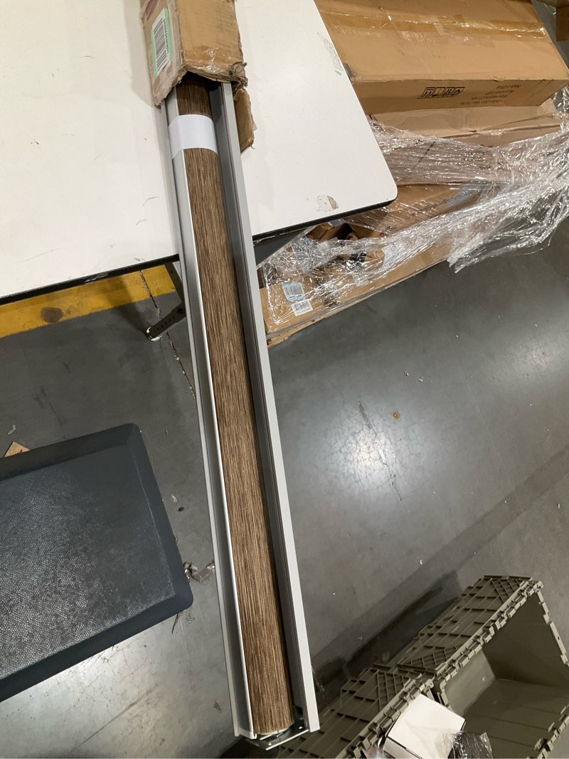 Condition photo showing Good Condition for xl persilux custom size natural woven cordless roller shades, free-stop window shades for home, roller window shades, light filtering window blinds for windows, kitchen and door (brown) custom size (without valance) brown (light filtering)