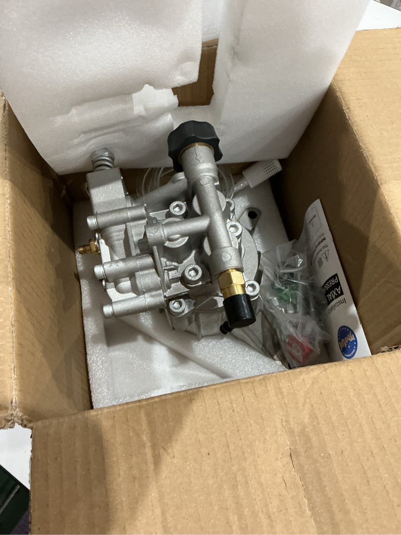 Condition photo showing Good Condition for toolcy 7/8" shaft vertical pressure washer pump - rear inlet/outlet max 3100 psi @ 2.5 gpm oem & power washer pump for gas washer, replacement for simpson, honda etc