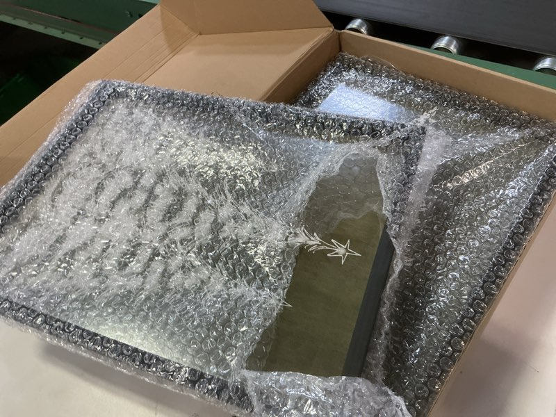 Condition photo showing Good Condition for Framed Christmas Tree Wall Art Decor, Set of 4 Christmas Tree Pictures Wall Decor for Living Room, Bedroom, Dining Room, Entryway, Festive Christmas Canvas Prints Decorations (Black, 12"x16") Black Framed 12"x16"