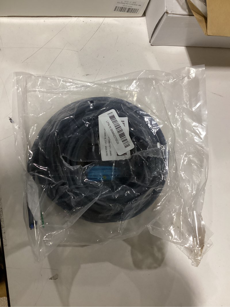 Condition photo showing As Is for 9 conductor speaker wire 25 ft, 18 gauge cca stranded cable, 18awg 4-channel speaker wire and remote wire for car audio systems, ultra-flex and easy peel jacket, blue 25 feet