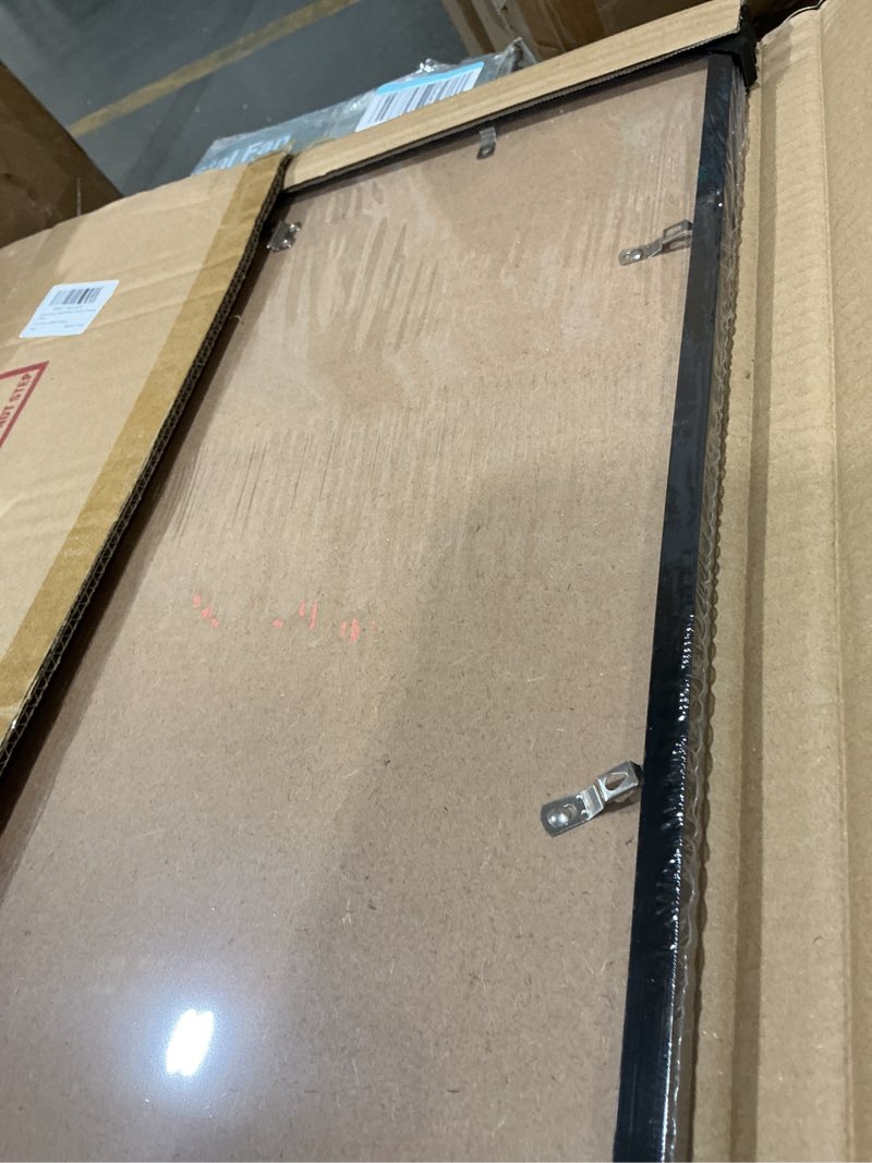 Condition photo showing New/Like New for lavie home 18x20 picture frame for wall display, 18x20 black picture frame with hd plexiglas, 18 x 20 poster frame 1 pack, display frame for vertical or horizontal, classic collection black 18x20 1