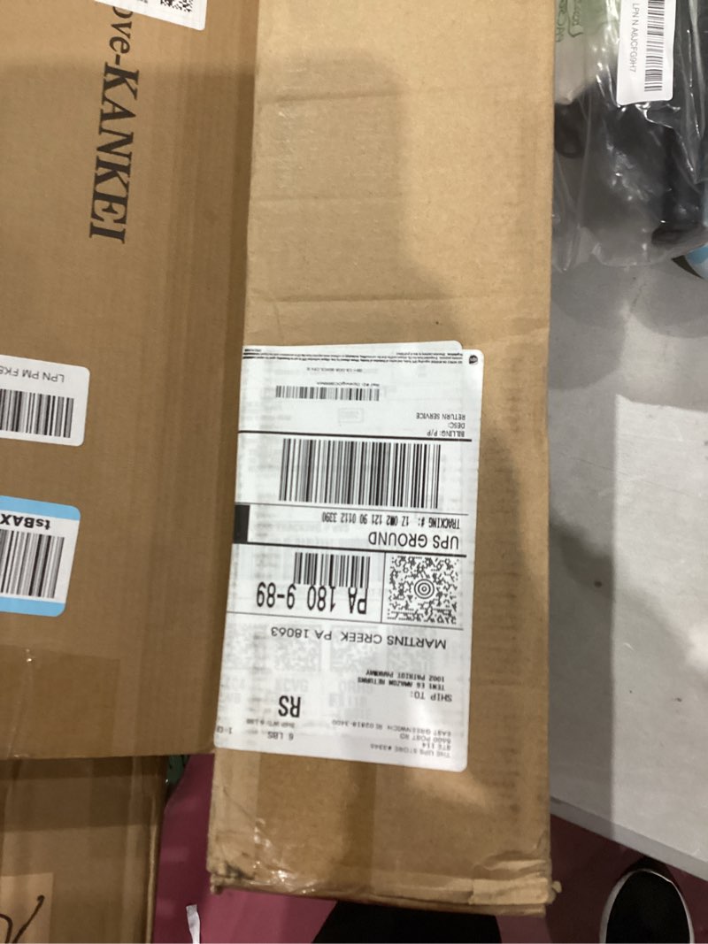 Condition photo showing New/Like New for LazBlinds No Tools No Drill Cordless Bamboo Roman Shades, Privacy Window Treatment, Roll Up Bamboo Blinds for Windows 28'' W x 64'' H, Natural Privacy-natural 28" W x 64" H