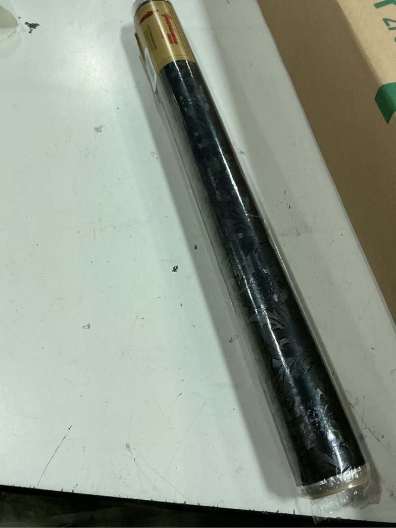 Condition photo showing New/Like New for oasis supply high quality embossed florist foil, no backing, 20in x 50ft, black