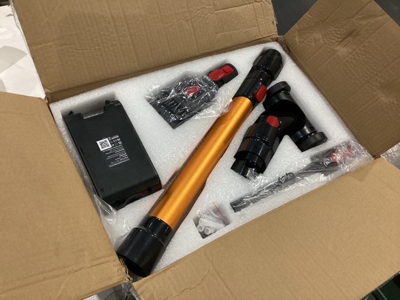 Condition photo showing Good Condition for tikom v500 cordless vacuum cleaner for home, 40000pa/450w stick vacuum with led touch screen, charging wall dock, anti-tangle, lightweight handheld vacuum for pet hair, hard floor, carpet black&gold