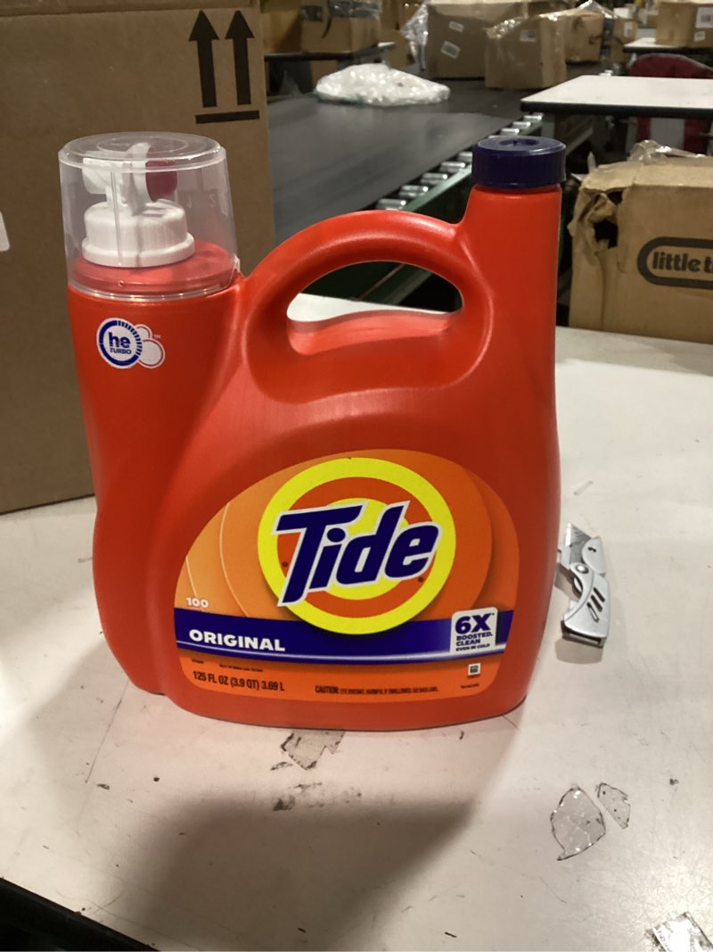 tide original he compatible liquid laundry detergent soap - 125 fl.oz.