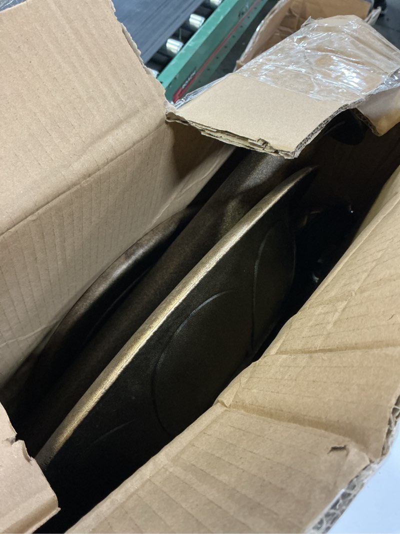 Condition photo showing Good Condition for Pure Garden 50-LG1074 Antique Bird Bath-Weather Resistant Resin Birdbath with Vintage Scroll Design, 3 Ground Stakes for Garden, Outdoor Decor (Bronze)