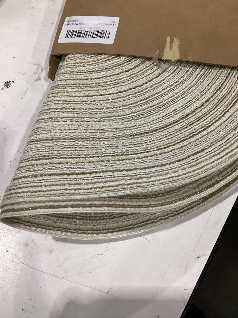Condition photo showing Good Condition for floroom 15 inch round braided placemats set of 4, washable heat resistant cotton polyester circle place mats for kitchen dining table - ivory 4pcs ivory