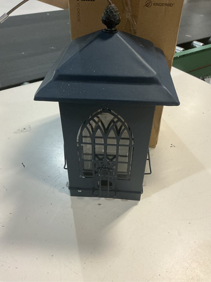 Condition photo showing As Is for kingsyard squirrel proof bird feeders for outdoors with weight-activated perches, 5 lbs capacity lar