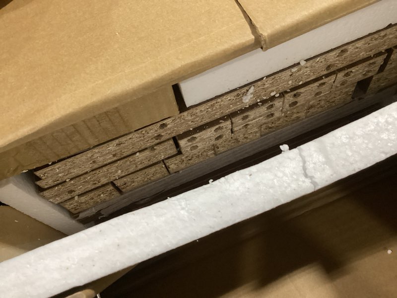 Condition photo showing Good Condition for Night Stand Set 2, Fluted Nightstand with Charging Station, Wood Bedside Table with Drawer & Storage Shelf, Modern End Tables for Bedroom Sofa Couch Office, Walnut