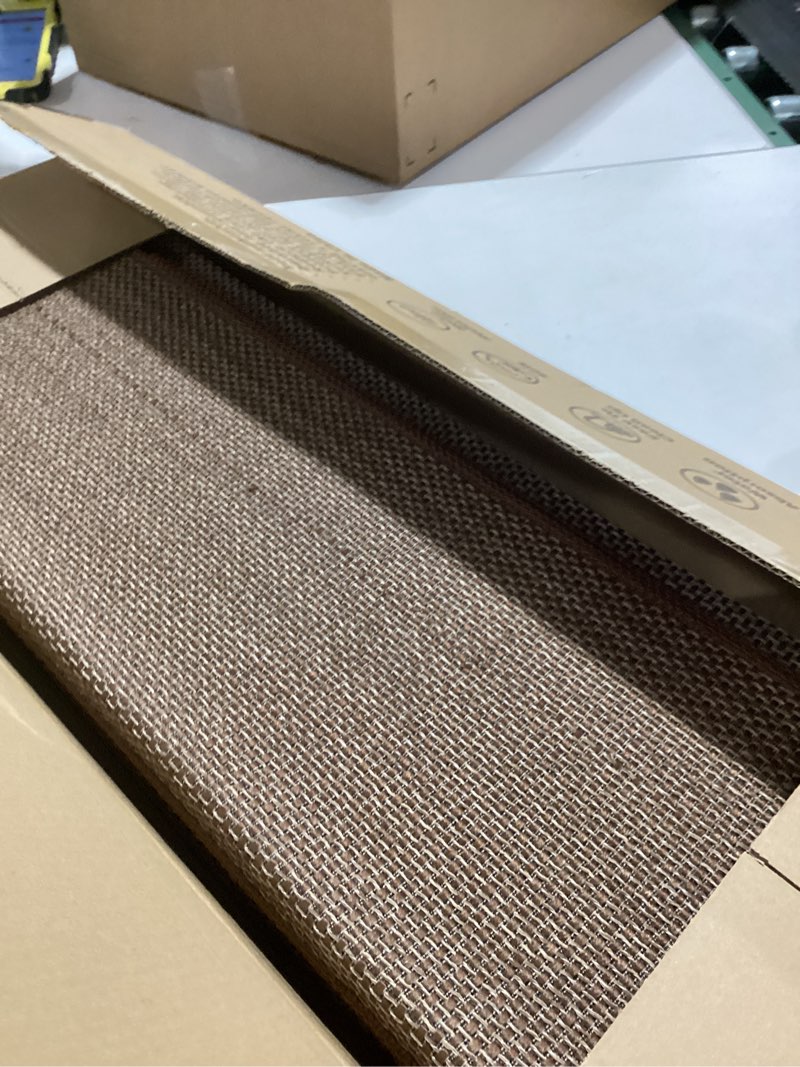 Condition photo showing As Is for Bullnose Carpet Stair Treads Non Slip for Wooden Steps Indoor, 9.5" x 35" 14 Pieces, Extra Wide Bull Nose Carpet Runners for Wood Stairs, Step Covers, Stair Tread Rugs, Washable, Brown 35" L x 9.5" W x 1.2" H Brown 14