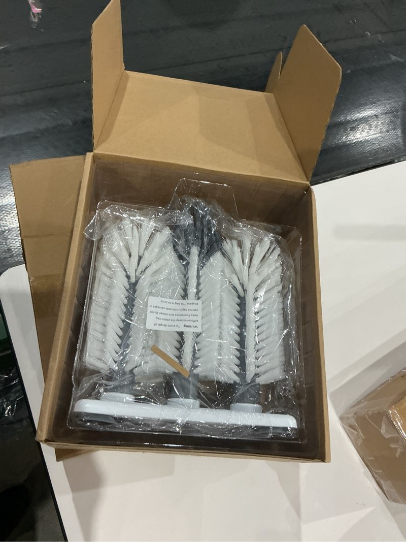 Condition photo showing New/Like New for Double Baby Bottle Cleaning Brush Set with Suction Base - Cleans Two Bottles at Once - Includes Nipple Cleaner Brush - High Density Bristles, Dishwasher Safe - Baby Gift & Newborn Essential