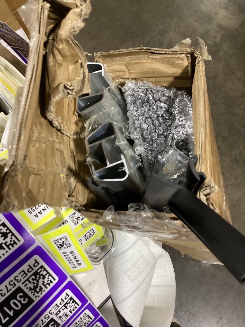Condition photo showing As Is for (similar to the )48 inch universal car top roof cross bar luggage cargo rack with 3 kinds clamp silver aluminum