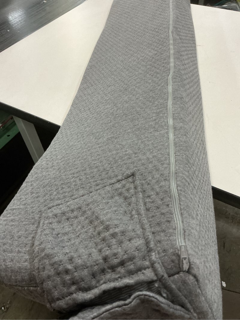 Condition photo showing Good Condition for IFNOW Queen Size(60"x6"x10") Bed Wedge Pillow for Headboard, Mattress Gap Filler(0-8"), Bed Wedge for Gap Between Your Headboard and Mattress Dark Grey Dark Grey Queen(60"x6"x10")